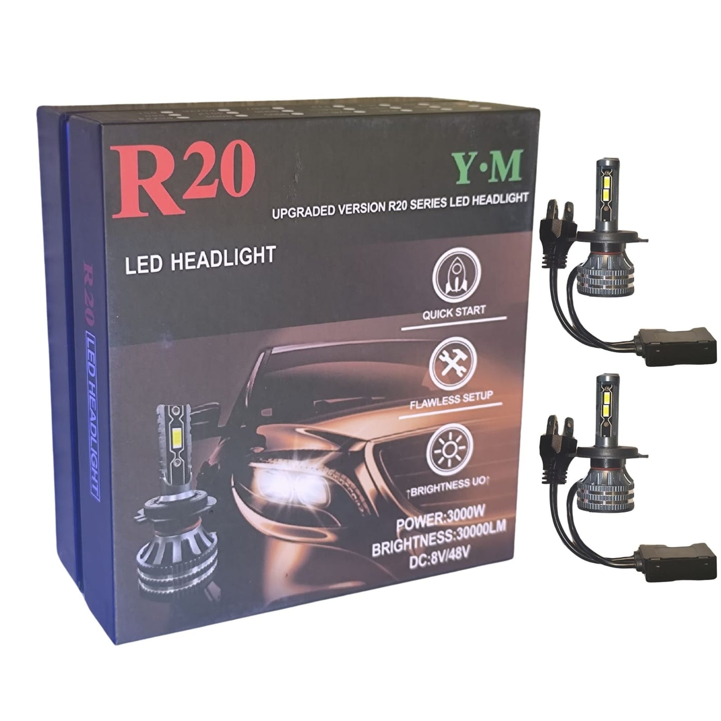 LED BLANCA R20  30000 mil lumen, CSP CANBUS