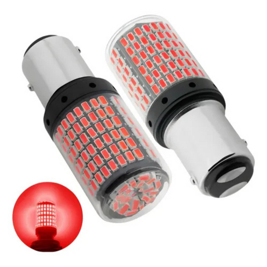 LED de viraje 1 Contacto Pata Pareja Roja Set / Par