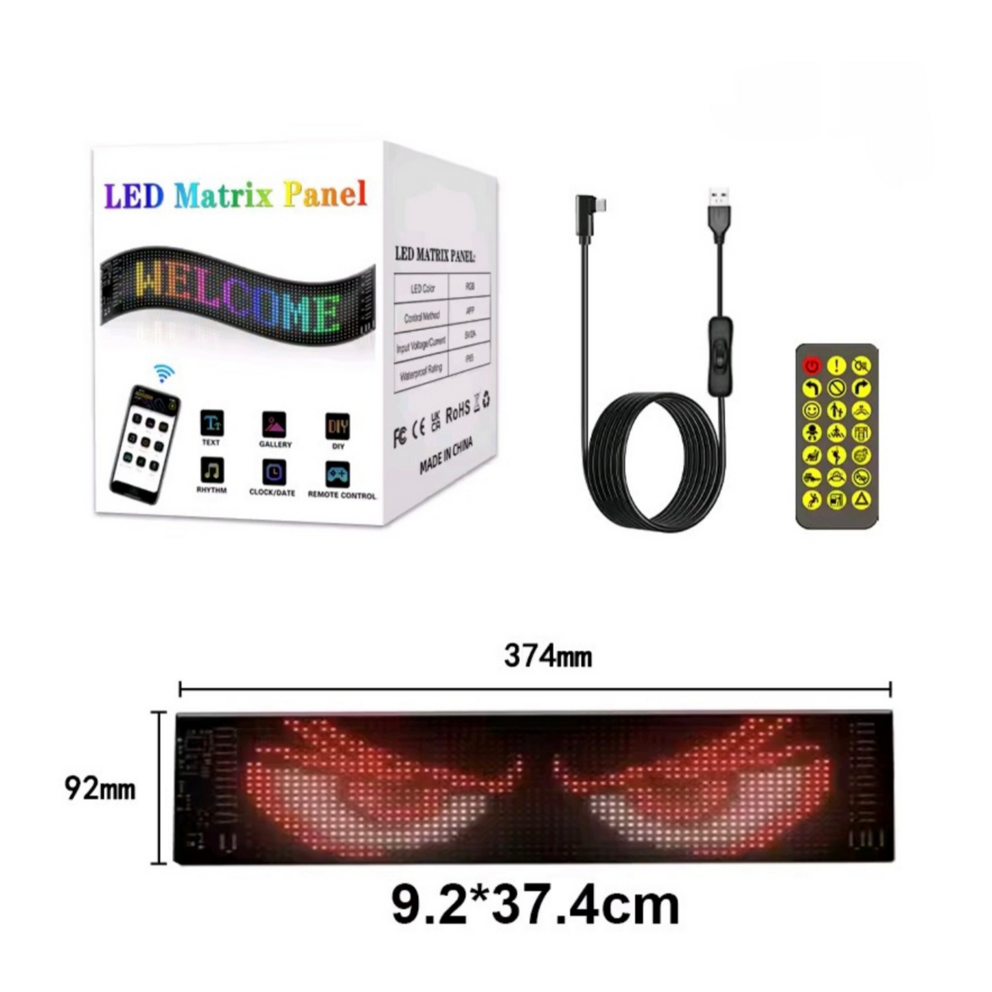 Pantalla Ojos Led