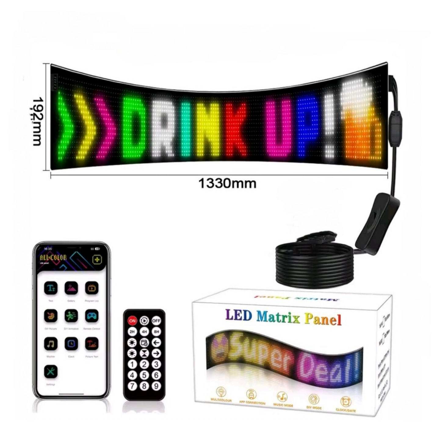 Pantalla Ojos Led