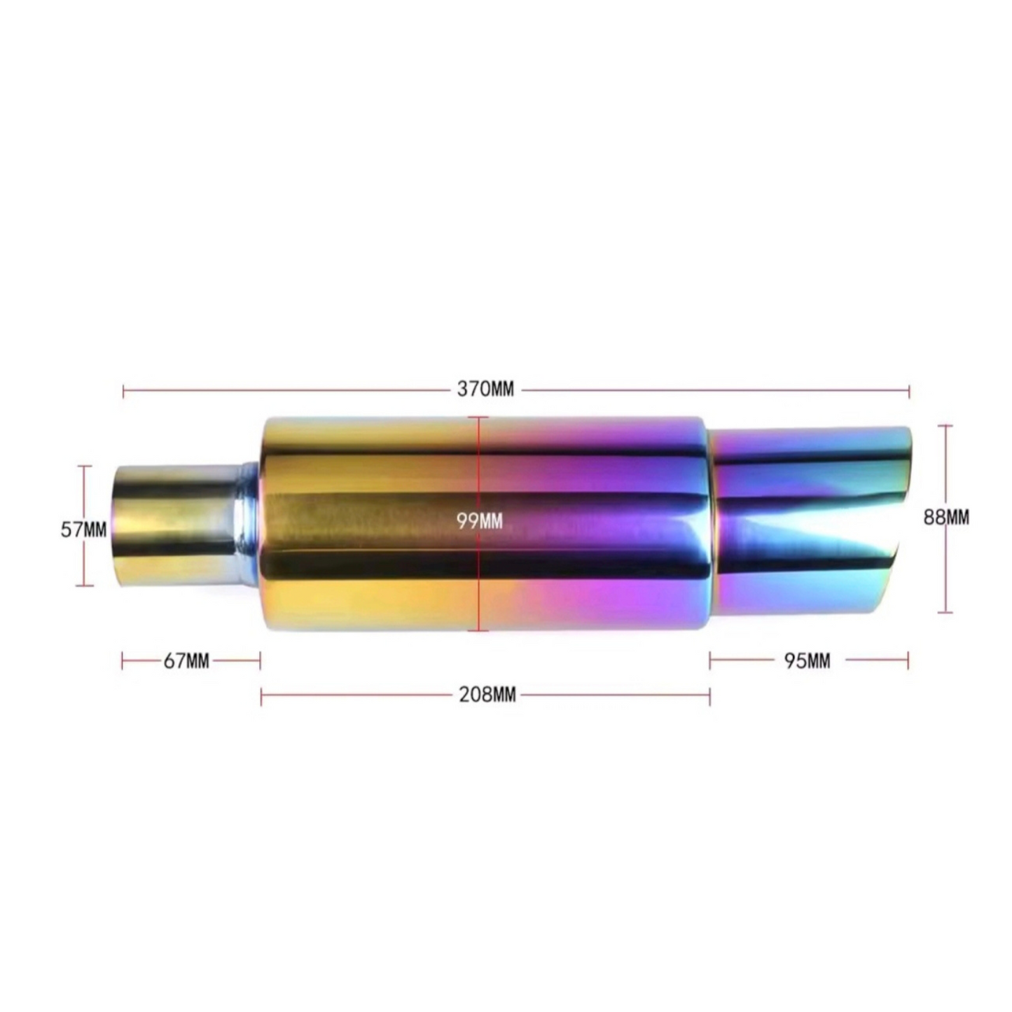 Escape Muffler alto flujo
