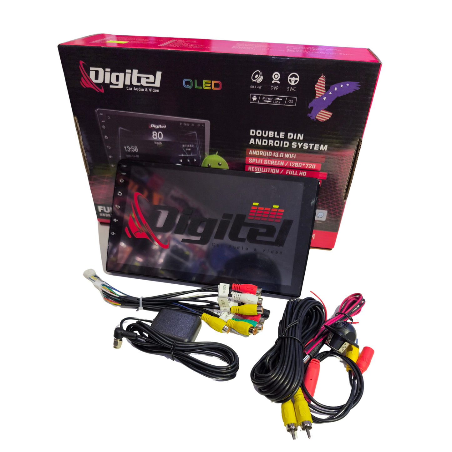 Radio Digitel Doble Din QLed 9" Sistema Android