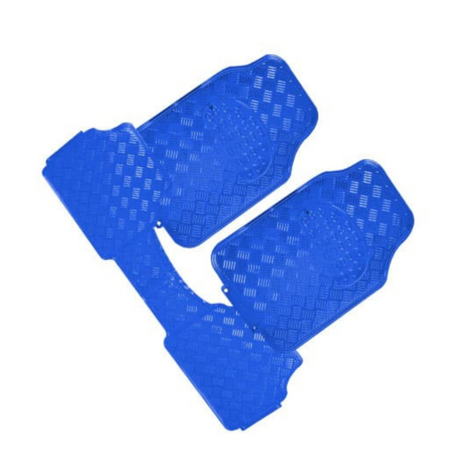 Pisos de goma azul