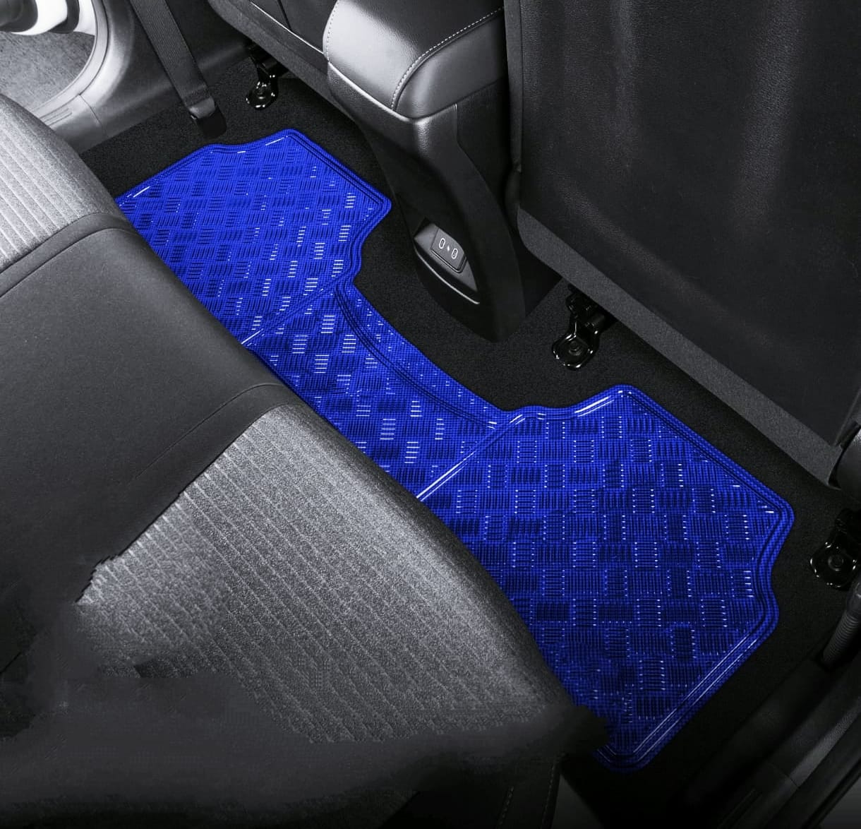 Pisos de goma azul