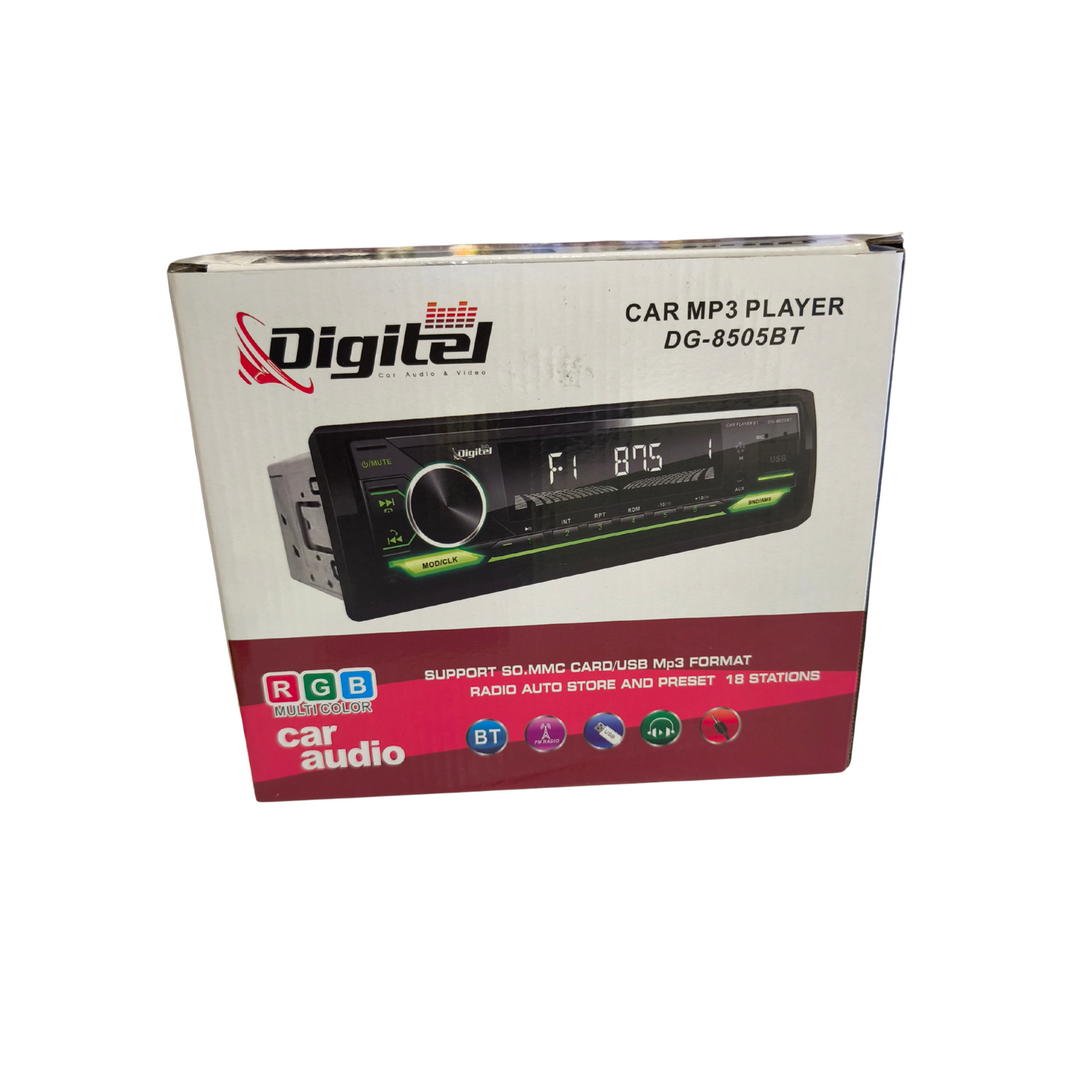Radio Digitel 1 din Panel Desmontable